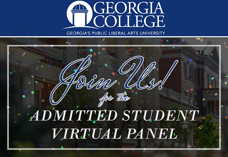 Admitted Student Virtual Panel invitation