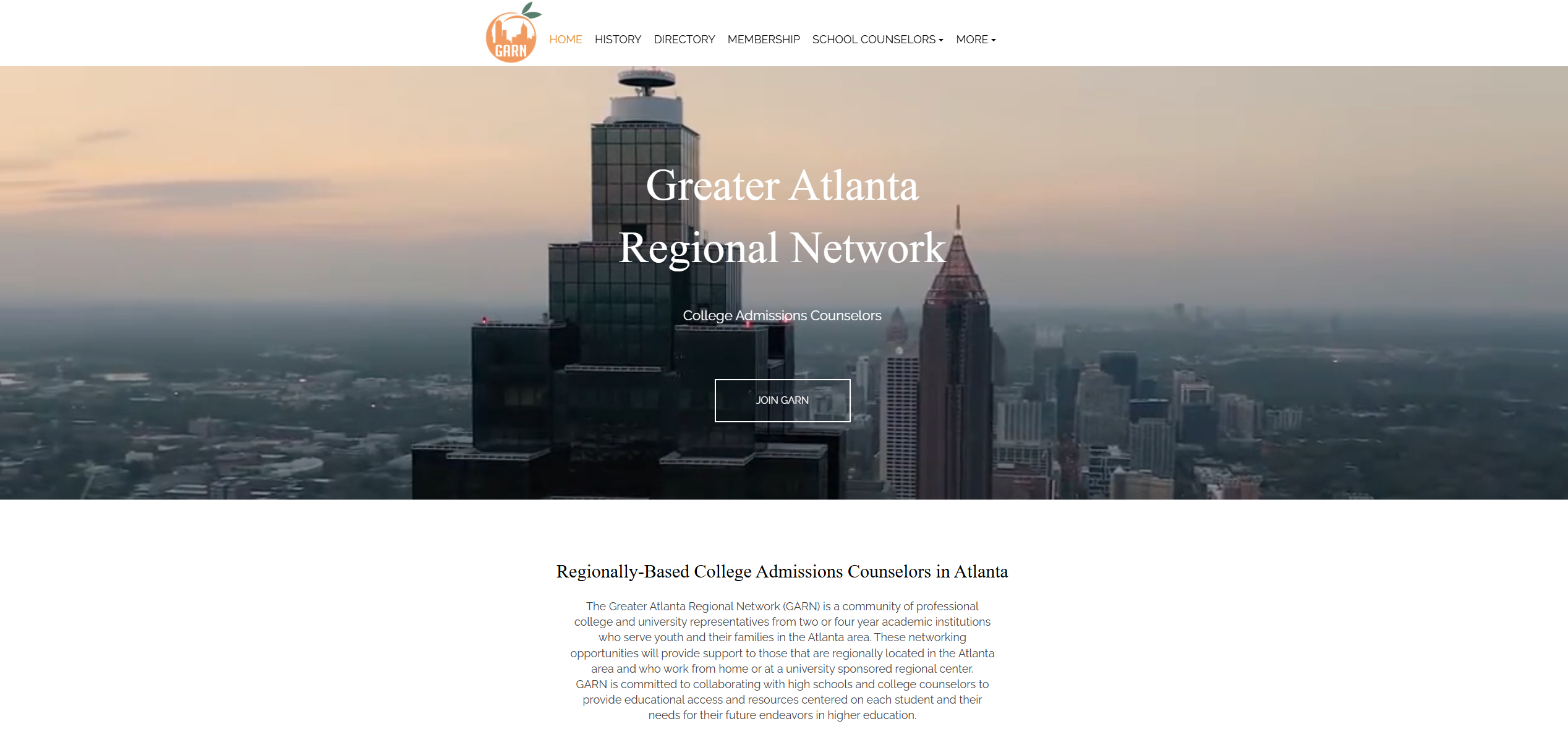 thegarn.org website screenshot